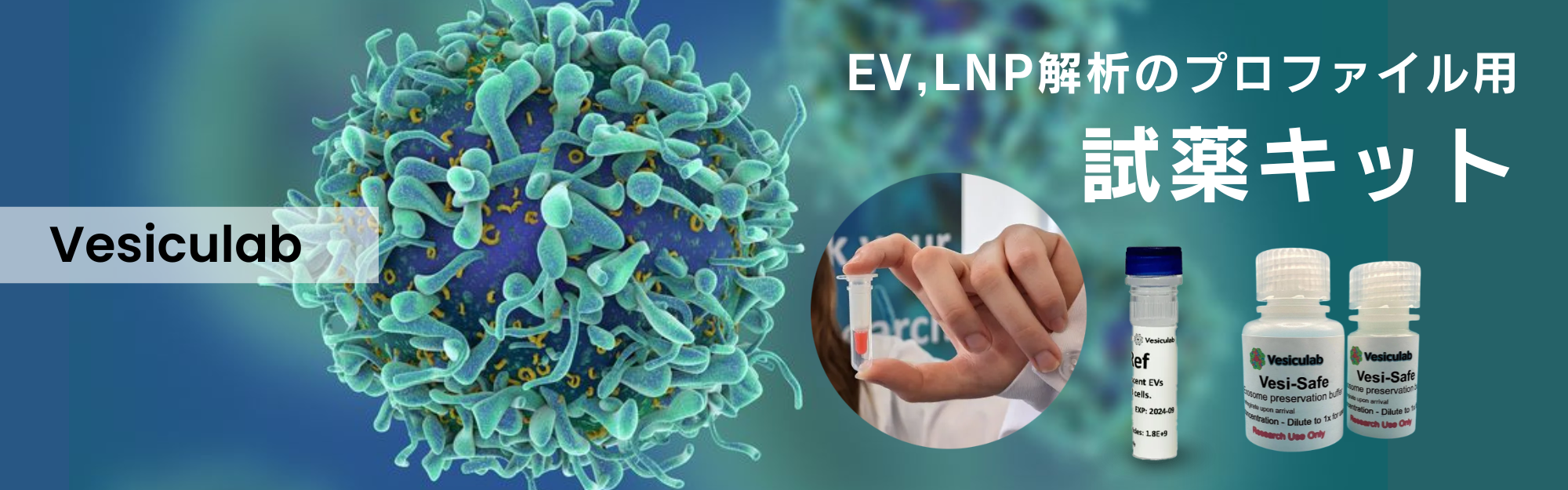 EV, LNP解析用試薬キット(Vesiculab) - 研究用精密機器販売のメイワ